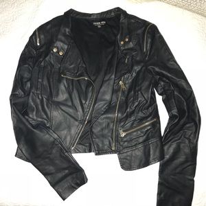 Faux leather jacket
